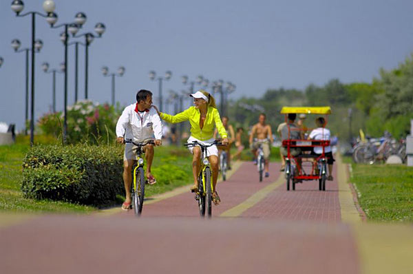 pista ciclabile a Bibione