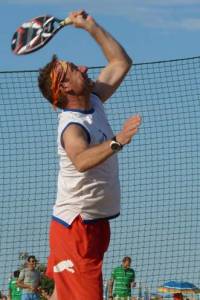 Il presidente del Beach Tennis Bibione, Gianni Carrer