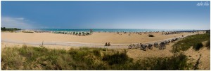 Panoramica della spiaggia di Bibione
