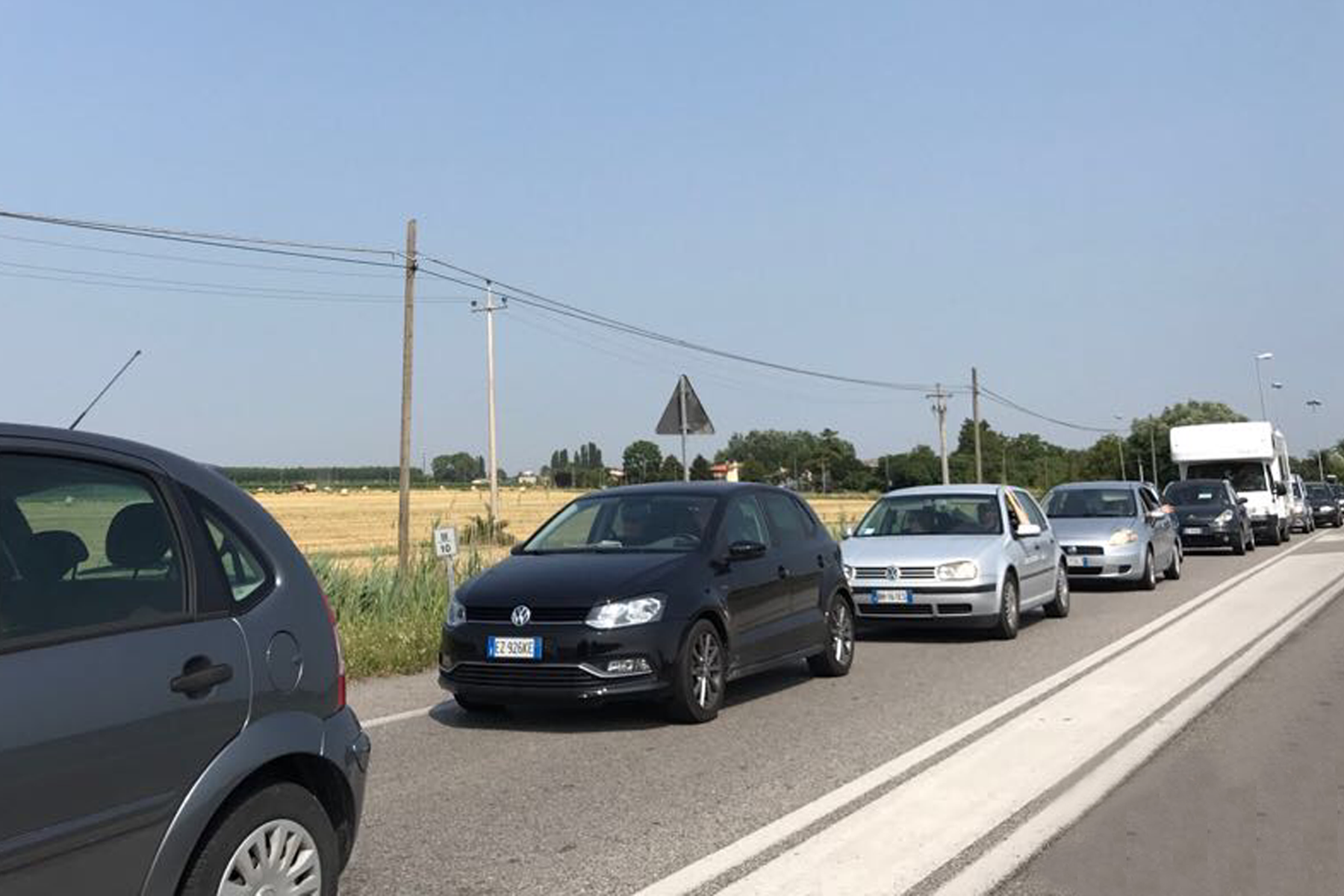 Stradone di Bibione in estate