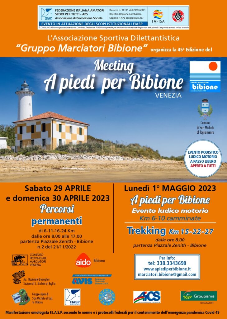 A piedi per Bibione 2023