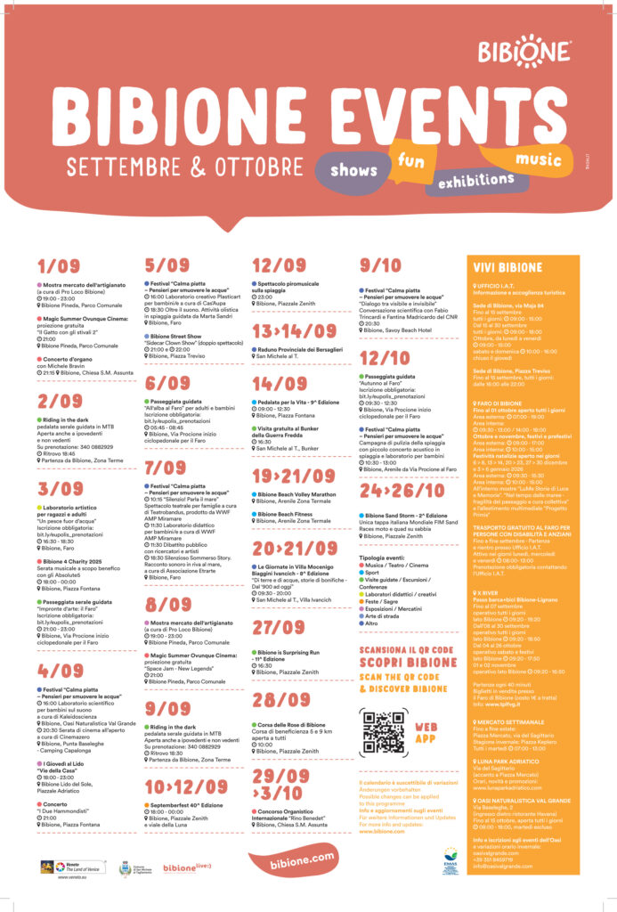 Locandina eventi settembre ottobre 2025